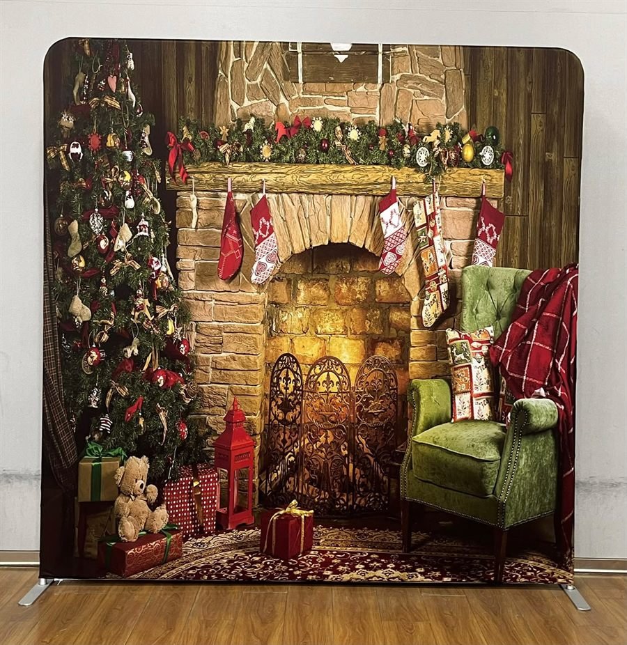 Christmas photo booth backdrop available to hire in Perth