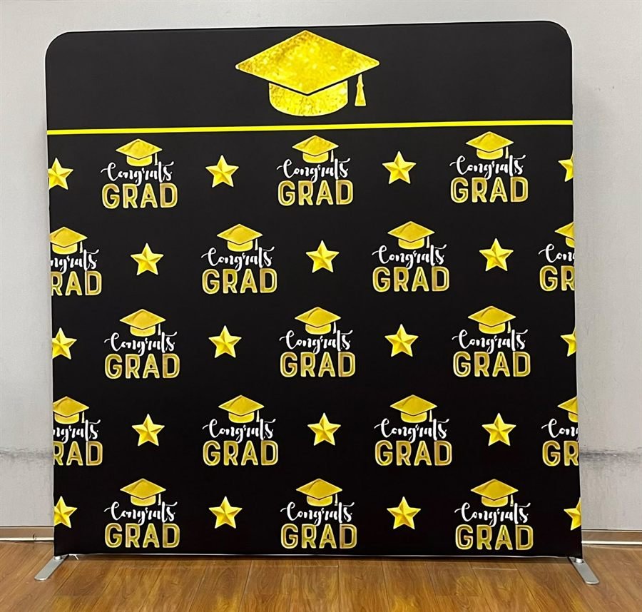 Congrats grad photo booth backdrop available to hire in Perth