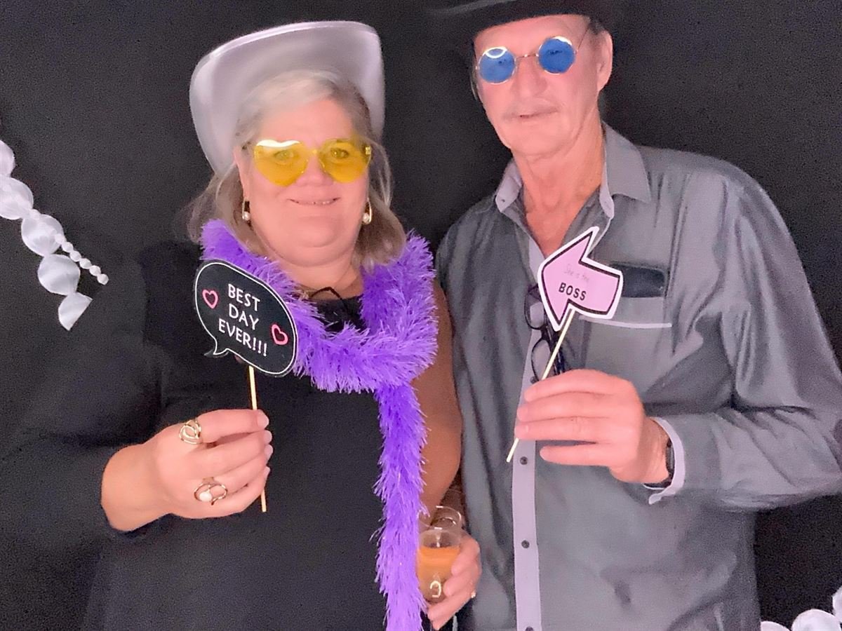 Kids celebrating at a Perth birthday photo booth