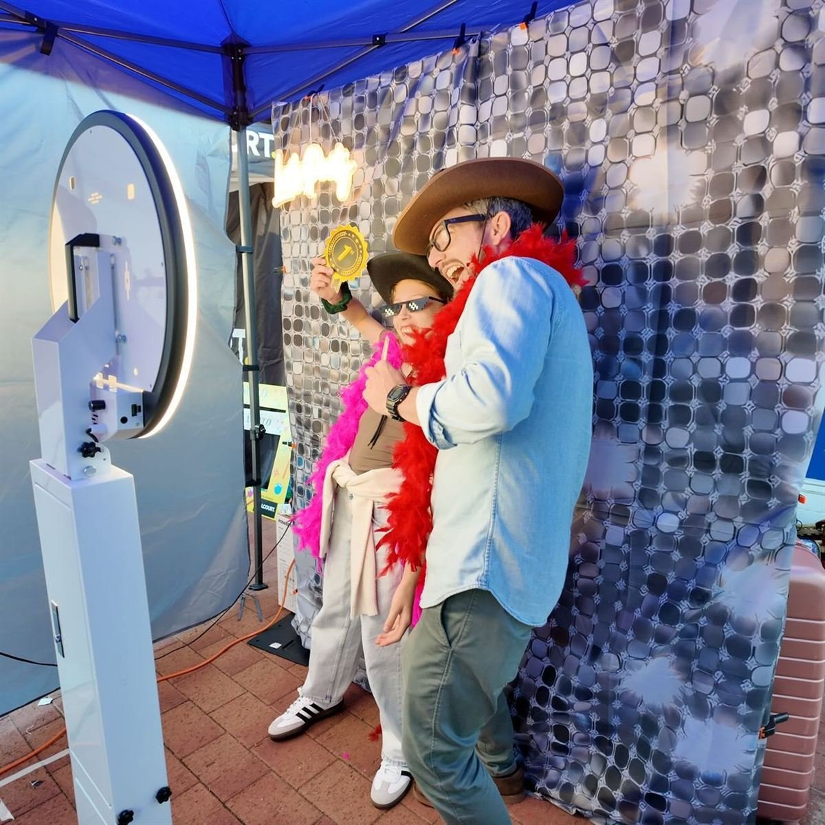 Open-air photo booth prints in Perth
