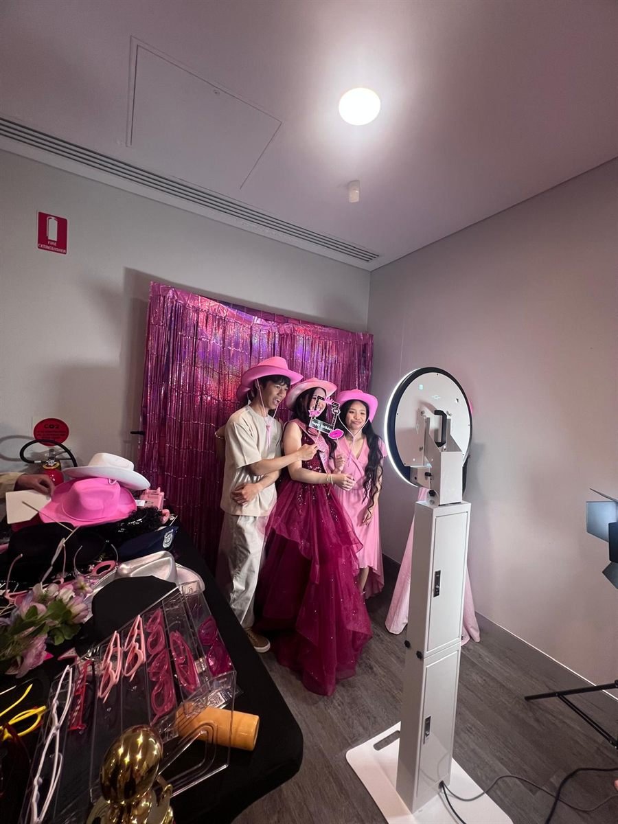 A Fotobooth Perth photo booth set up and ready at an event in the Perth metropolitan area