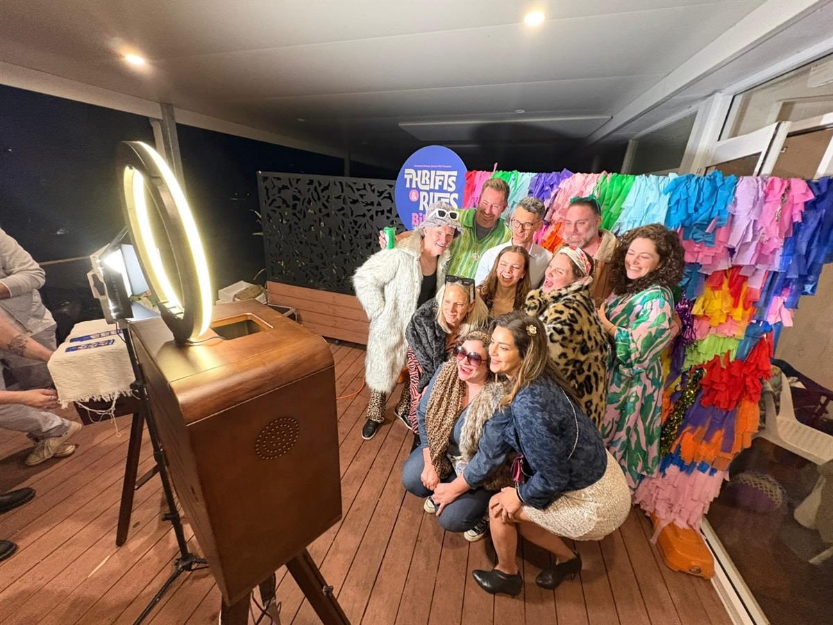 A Fotobooth Perth photo booth at an event in Burswood