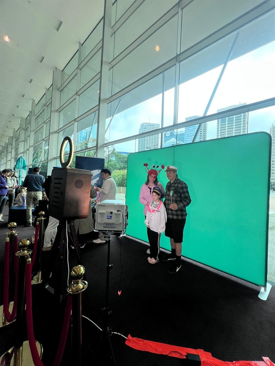 A Fotobooth Perth photo booth at an event in the Perth CBD