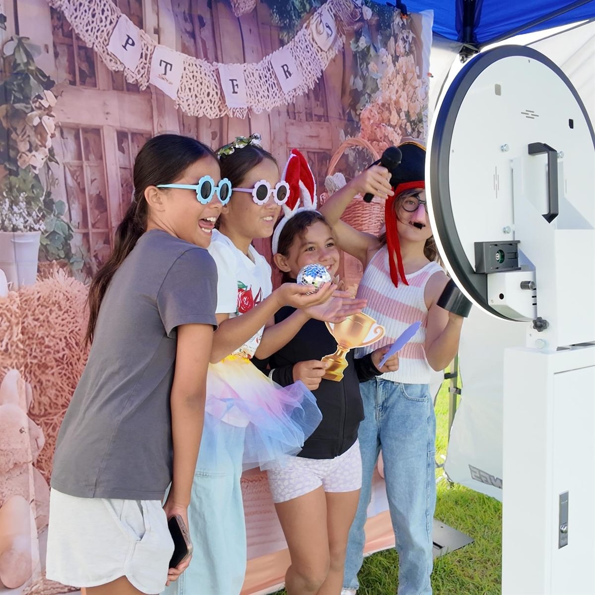A Fotobooth Perth photo booth at an event in Victoria Park